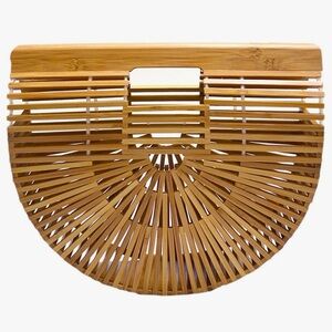 Like New Stylish Bamboo Handbag